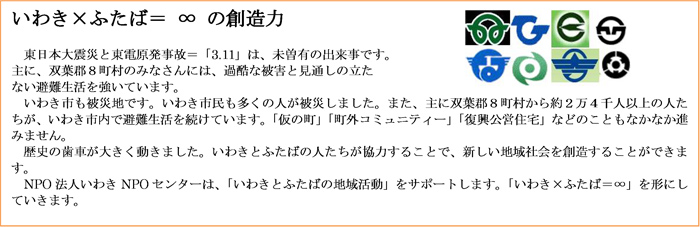 『いわき×ふたば=∞の創造力』