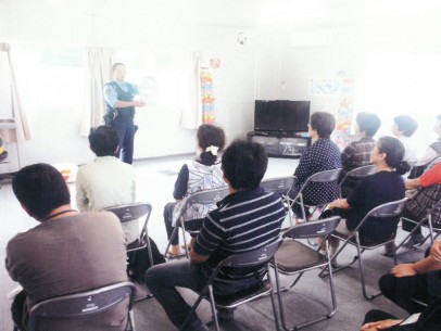 白河警察署復興支援担当署員による防災教室を開催しました